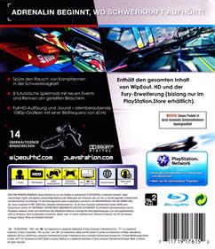 WipEout HD Fury - Box - Back Image