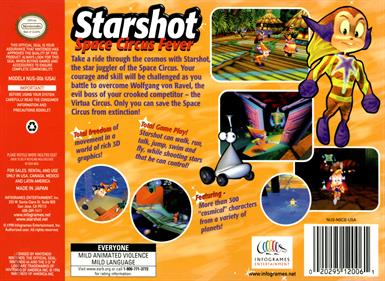 Starshot: Space Circus Fever - Box - Back Image