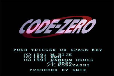 Code-Zero - Screenshot - Game Title Image