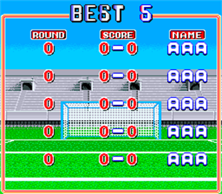 Tecmo World Cup '90 - Screenshot - High Scores Image