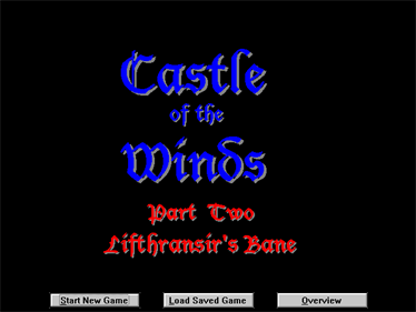 Castle of the Winds II: Lifthransir's Bane - Screenshot - Game Title Image