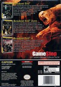 Resident Evil: 10th Anniversary Collection (Player's Choice) - Box - Back Image