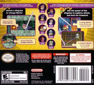 Wario: Master of Disguise - Box - Back Image