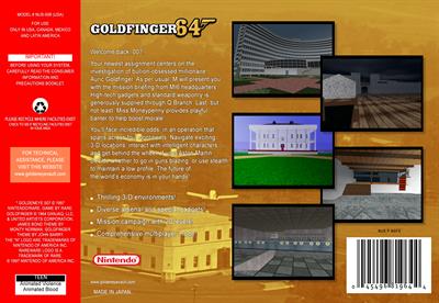 Goldfinger 64 - Box - Back Image