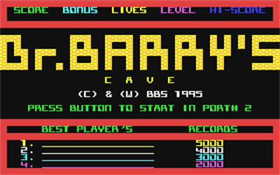 Dr. Barry's Cave - Screenshot - Game Title Image