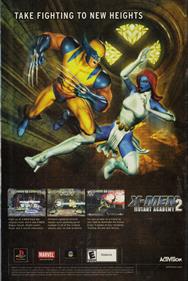 X-Men: Mutant Academy 2 - Advertisement Flyer - Front Image