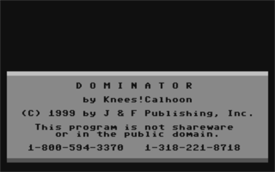 Dominator (Loadstar) - Screenshot - Game Title Image