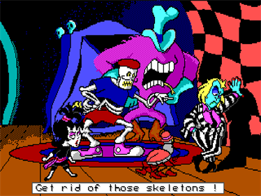 Adventures of Beetlejuice: Skeletons in the Closet - Screenshot - Game Over Image