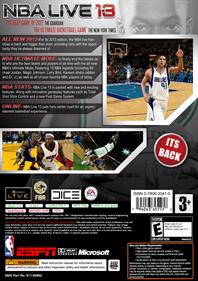 NBA Live 13 - Box - Back Image