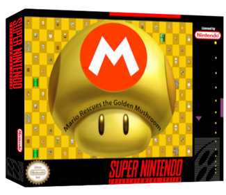 Mario Rescues the Golden Mushroom - Box - 3D Image