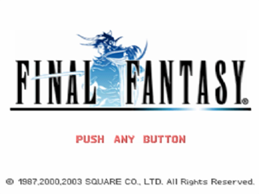Final Fantasy I - Screenshot - Game Title Image