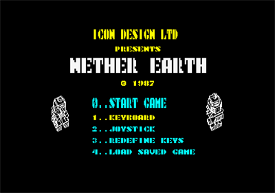 Nether Earth - Screenshot - Game Select Image