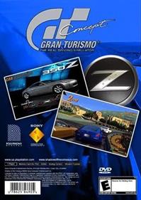 Gran Turismo: Nissan 350Z Edition - Fanart - Box - Back Image
