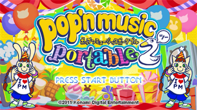 Pop'n Music Portable 2 - Screenshot - Game Title Image