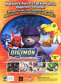 Digimon World 3 - Advertisement Flyer - Front Image