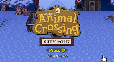 Animal Crossing: City Folk - Screenshot - Game Title Image