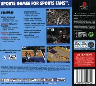 NBA Basketball 2000 - Box - Back Image