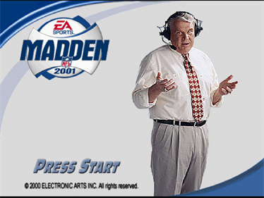 Madden NFL 2001 - Screenshot - Game Title Image