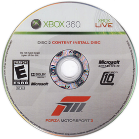 Forza Motorsport 3 - Disc Image