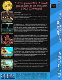 Sega Classics Arcade Collection (5-in-1) - Fanart - Box - Back Image