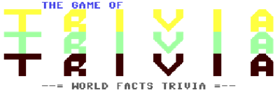 The Game of Trivia: World Facts Trivia - Clear Logo Image