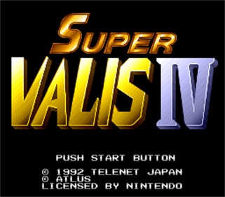 Super Valis IV - Screenshot - Game Title Image