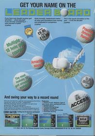 Leader Board: Pro Golf Simulator - Advertisement Flyer - Front Image