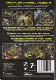 Pure Pinball 2.0 Redux - Box - Back Image