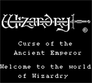 Wizardry Gaiden II: Curse of the Ancient Emperor - Screenshot - Game Title Image