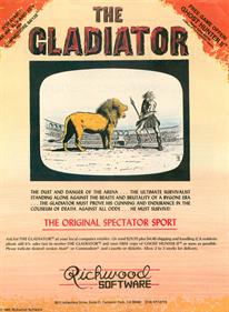 The Gladiator - Advertisement Flyer - Front Image