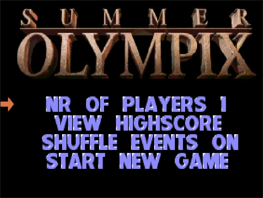 Summer Olympix - Screenshot - Game Title Image