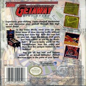 The Getaway: High Speed II - Box - Back Image