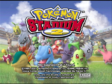 Pokémon Stadium 2 - Screenshot - Game Title
