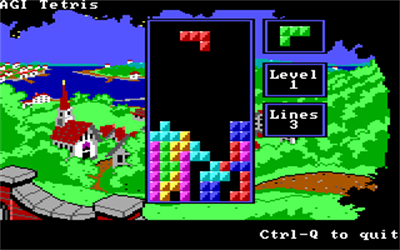 AGI Tetris - Screenshot - Gameplay Image