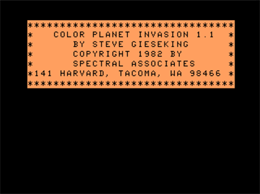 Color Planet Invasion - Screenshot - Game Title Image