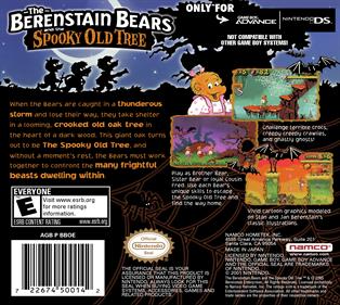 The Berenstain Bears and the Spooky Old Tree - Box - Back Image