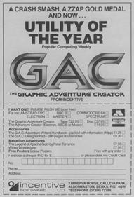 The Graphic Adventure Creator - Advertisement Flyer - Front Image