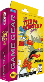 The Itchy & Scratchy Game - Box - 3D Image