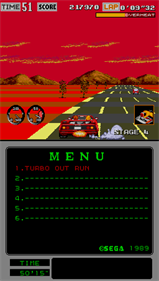 Turbo Outrun (Mega-Tech) - Screenshot - Gameplay Image