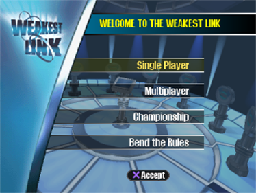 Weakest Link - Screenshot - Game Title Image