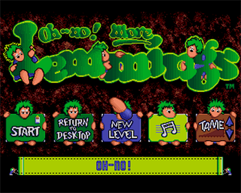 Oh No! More Lemmings - Screenshot - Game Title Image