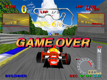 Ace Driver - Screenshot - Game Over Image