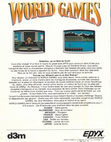 World Games - Box - Back Image
