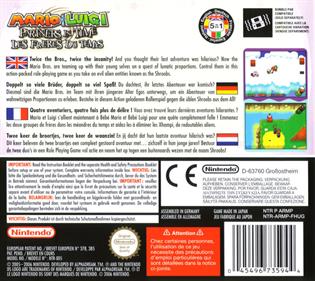 Mario & Luigi: Partners in Time - Box - Back Image