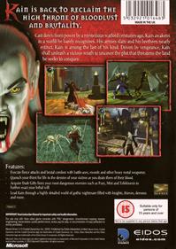 The Legacy of Kain: Blood Omen 2 - Box - Back Image