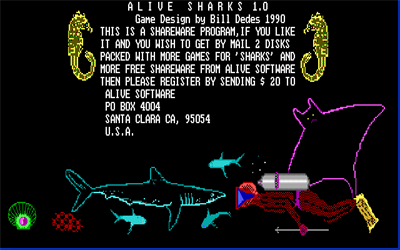 Alive Sharks - Screenshot - Game Title Image