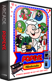 Popeye (Nintendo) - Box - 3D Image