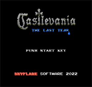 Castlevania: The Last Tear - Screenshot - Game Title Image
