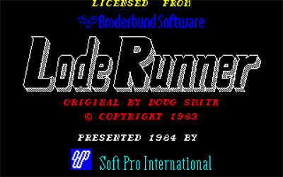 Lode Runner - Screenshot - Game Title Image