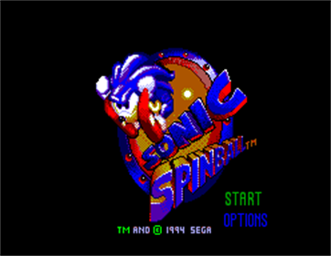 Sonic the Hedgehog Spinball - Screenshot - Game Title Image